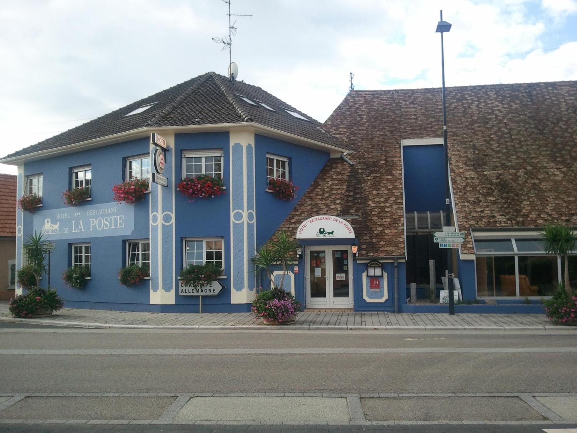 Hotel Restaurant De La Poste Mulhouse Ottmarsheim Bantzenheim Eksteriør billede