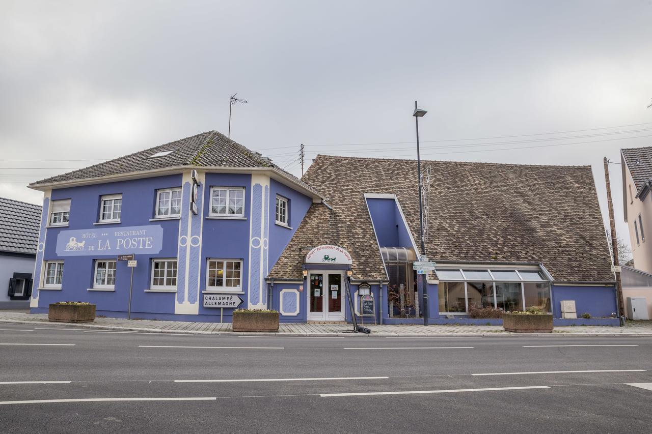 Hotel Restaurant De La Poste Mulhouse Ottmarsheim Bantzenheim Eksteriør billede
