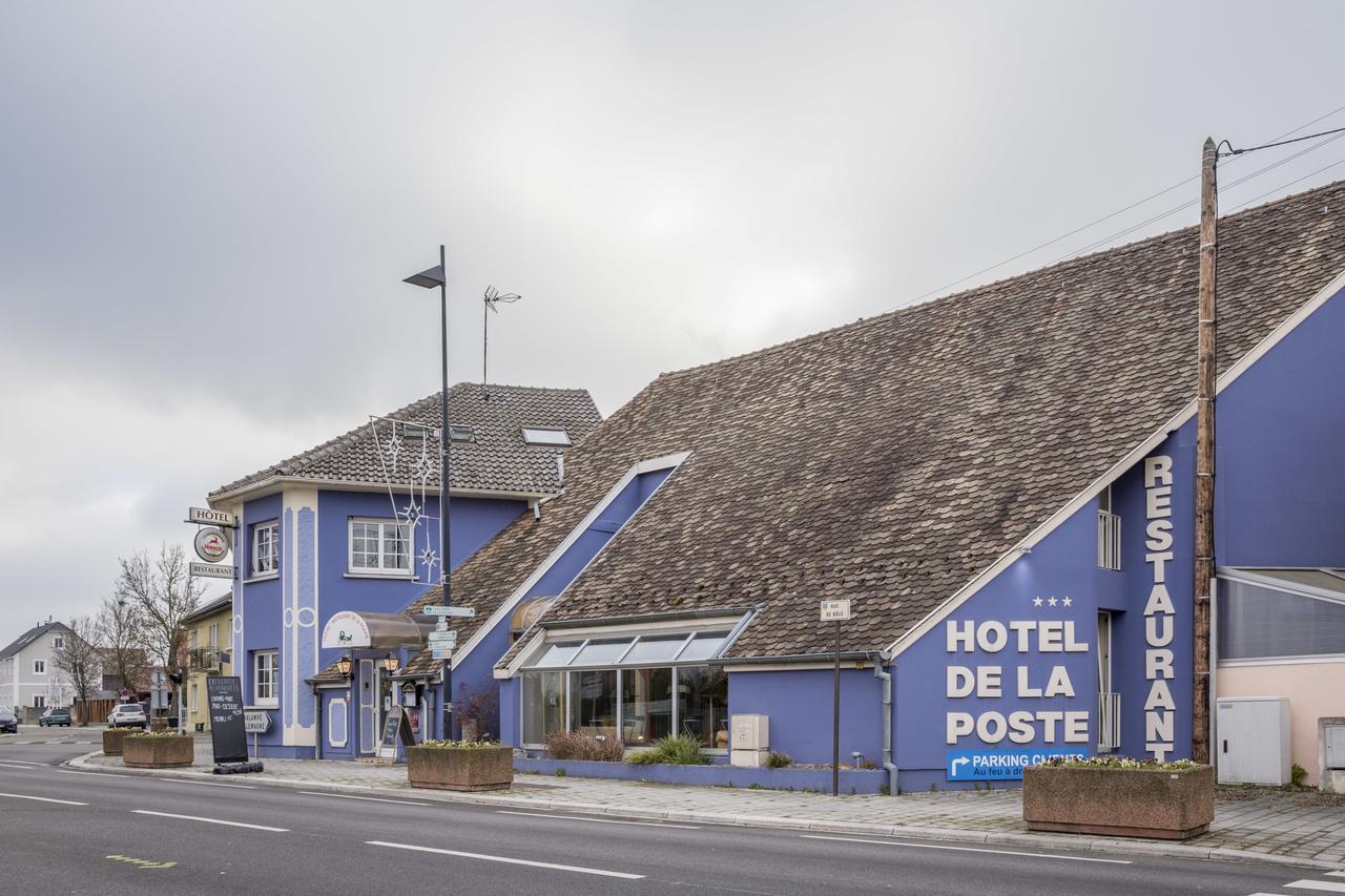 Hotel Restaurant De La Poste Mulhouse Ottmarsheim Bantzenheim Eksteriør billede
