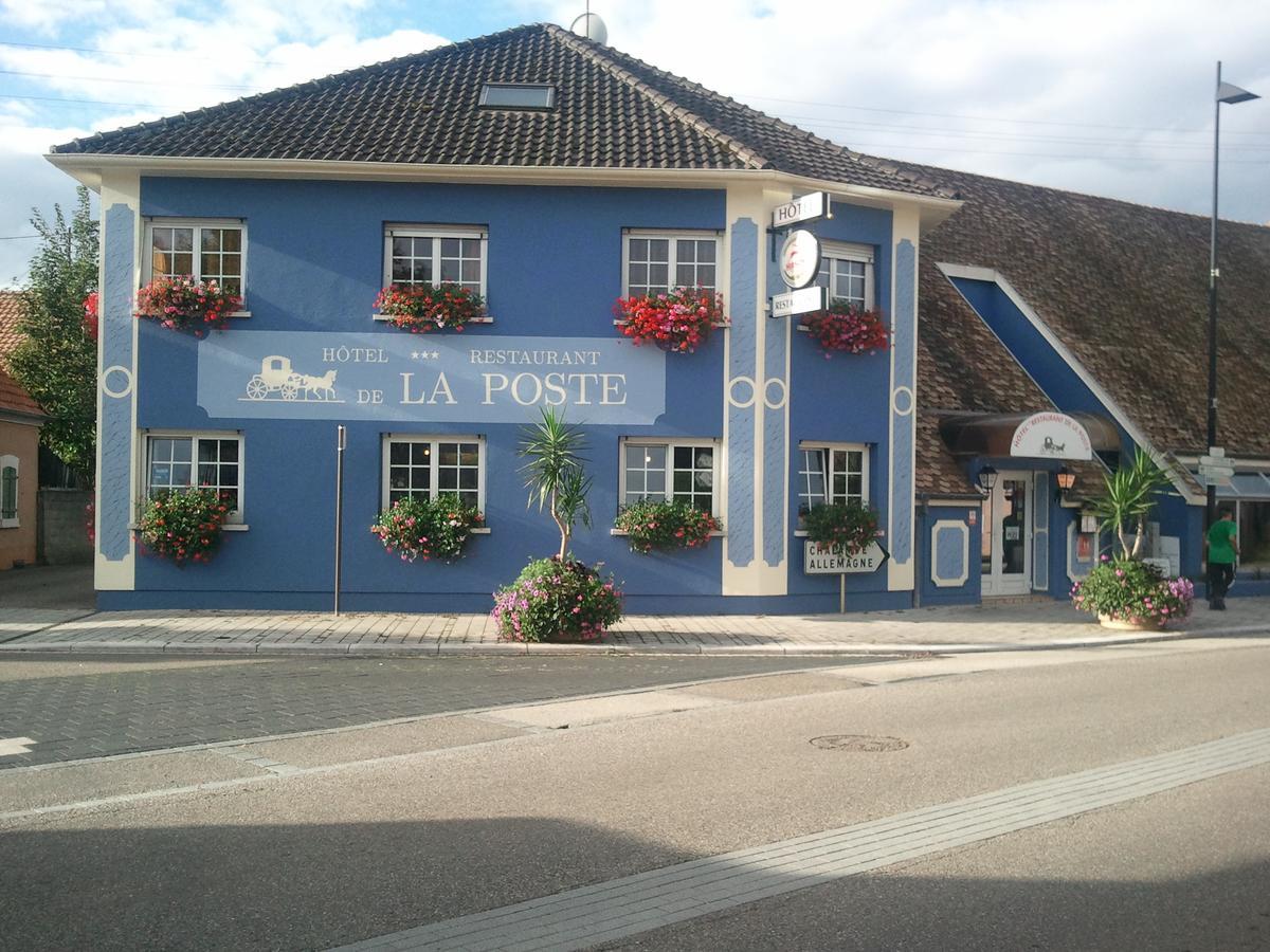 Hotel Restaurant De La Poste Mulhouse Ottmarsheim Bantzenheim Eksteriør billede